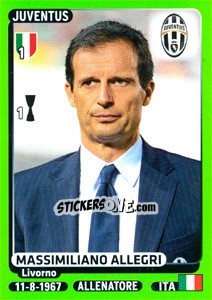 Sticker Massimiliano Allegri - Calciatori 2014-2015 n. 242 - Panini