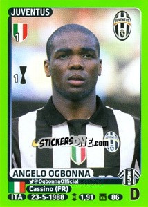 Sticker Angelo Ogbonna - Calciatori 2014-2015 - Panini