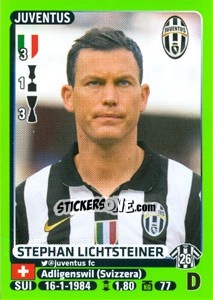 Sticker Stephan Lichtsteiner - Calciatori 2014-2015 - Panini