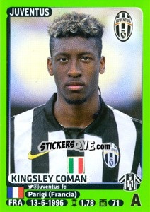 Sticker Kingsley Coman - Calciatori 2014-2015 n. 254 - Panini