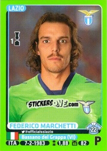 Sticker Federico Marchetti - Calciatori 2014-2015 n. 264 - Panini