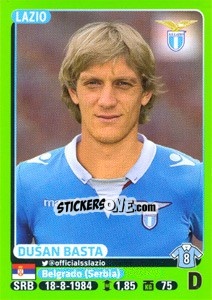 Sticker Dušan Basta - Calciatori 2014-2015 n. 266 - Panini