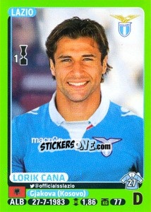 Sticker Lorik Cana - Calciatori 2014-2015 - Panini