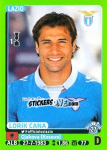 Sticker Lorik Cana - Calciatori 2014-2015 n. 269 - Panini