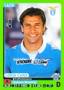 Cromo Lorik Cana - Calciatori 2014-2015 - Panini