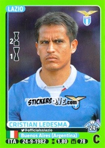 Cromo Cristian Ledesma - Calciatori 2014-2015 - Panini