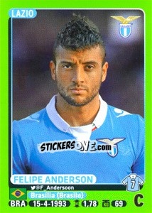 Sticker Felipe Anderson - Calciatori 2014-2015 - Panini