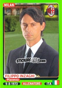 Figurina Filippo Inzaghi - Calciatori 2014-2015 - Panini