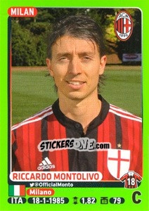 Cromo Riccardo Montolivo - Calciatori 2014-2015 - Panini