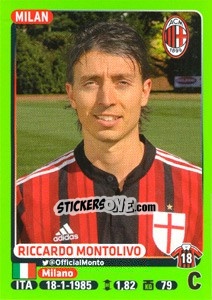 Sticker Riccardo Montolivo - Calciatori 2014-2015 n. 303 - Panini