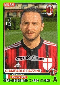 Sticker Giampaolo Pazzini - Calciatori 2014-2015 n. 309 - Panini