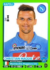Sticker Christian Maggio - Calciatori 2014-2015 - Panini