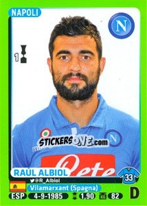 Sticker Raúl Albiol - Calciatori 2014-2015 - Panini