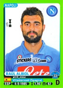 Sticker Raúl Albiol - Calciatori 2014-2015 n. 319 - Panini
