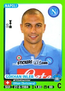 Figurina Gökhan Inler - Calciatori 2014-2015 - Panini