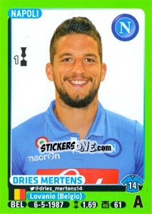 Sticker Dries Mertens - Calciatori 2014-2015 - Panini
