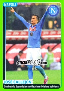 Sticker José Callejón (figurina quiz) - Calciatori 2014-2015 - Panini