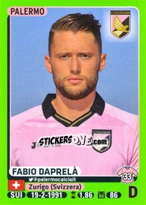 Cromo Fabio Daprelà - Calciatori 2014-2015 - Panini