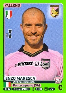 Sticker Enzo Maresca - Calciatori 2014-2015 n. 354 - Panini