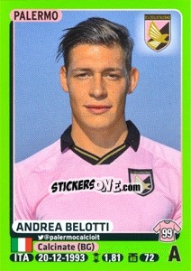 Sticker Andrea Belotti - Calciatori 2014-2015 n. 361 - Panini