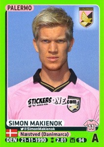 Sticker Simon Makienok - Calciatori 2014-2015 - Panini