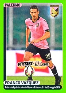 Sticker Franco Vázquez (figurina quiz) - Calciatori 2014-2015 n. 366 - Panini