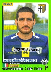 Sticker Alessandro Iacobucci - Calciatori 2014-2015 n. 369 - Panini