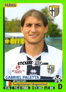 Sticker Gabriel Paletta - Calciatori 2014-2015 n. 371 - Panini