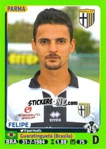 Figurina Felipe - Calciatori 2014-2015 - Panini