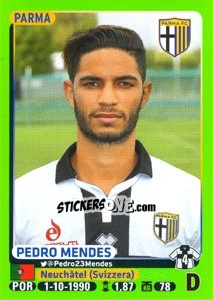 Figurina Pedro Mendes - Calciatori 2014-2015 - Panini