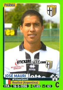 Cromo José Mauri - Calciatori 2014-2015 - Panini