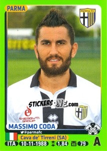 Sticker Massimo Coda - Calciatori 2014-2015 - Panini