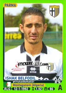 Sticker Ishak Belfodil - Calciatori 2014-2015 n. 387 - Panini