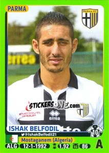 Cromo Ishak Belfodil - Calciatori 2014-2015 - Panini