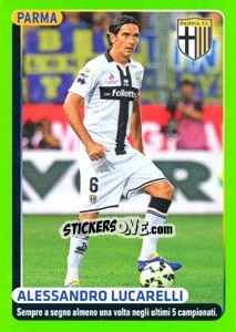 Cromo Alessandro Lucarelli (figurina quiz) - Calciatori 2014-2015 - Panini