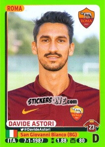 Cromo Davide Astori - Calciatori 2014-2015 - Panini