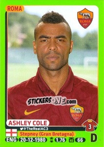 Cromo Ashley Cole - Calciatori 2014-2015 - Panini