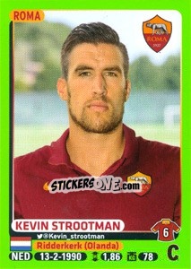 Figurina Kevin Strootman - Calciatori 2014-2015 - Panini