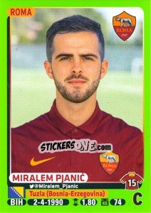 Sticker Miralem Pjanic - Calciatori 2014-2015 n. 408 - Panini