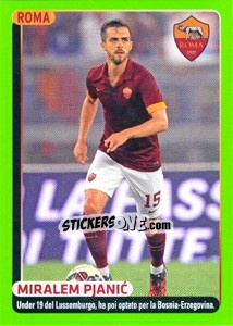 Sticker Miralem Pjanic (figurina quiz) - Calciatori 2014-2015 n. 418 - Panini