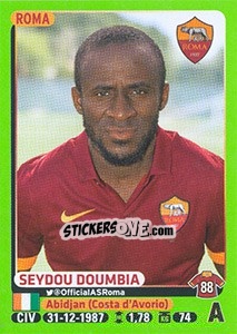 Cromo Seydou Doumbia (Roma) - Calciatori 2014-2015 - Panini