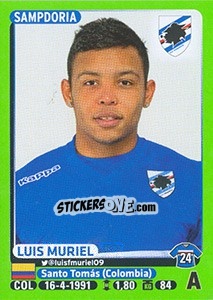 Sticker Luis Muriel (Sampdoria)