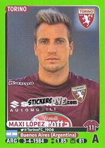 Sticker Maxi López (Torino) - Calciatori 2014-2015 - Panini