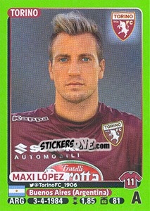 Figurina Maxi López (Torino) - Calciatori 2014-2015 - Panini