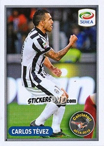 Sticker Il Cannoniere - Carlos Tévez - Calciatori 2014-2015 - Panini