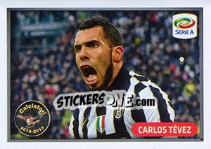 Sticker L'Uomo Dell'Anno - Carlos Tévez - Calciatori 2014-2015 - Panini