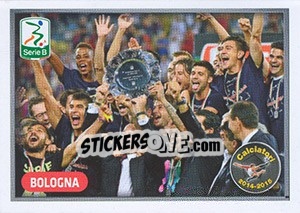 Sticker Terza Classificata Serie B - Bologna - Calciatori 2014-2015 - Panini
