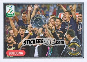Sticker Terza Classificata Serie B - Bologna - Calciatori 2014-2015 n. V16 - Panini