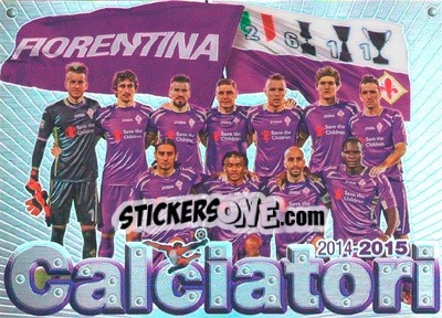 Sticker Squadra Fiorentina - Calciatori 2014-2015 n. XXL-6 - Panini