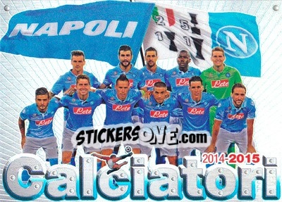 Cromo Squadra Napoli - Calciatori 2014-2015 - Panini